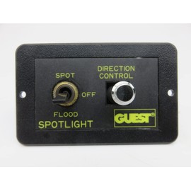 Guest 22208A Rectangle Control for Marine Spotlights (Models 22040, 22041, 22042, 22043, 22044, and 22045) Black