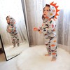 Tinykeke Toddler Infant Baby Boy Clothes Dinosaur Pattern Design Long