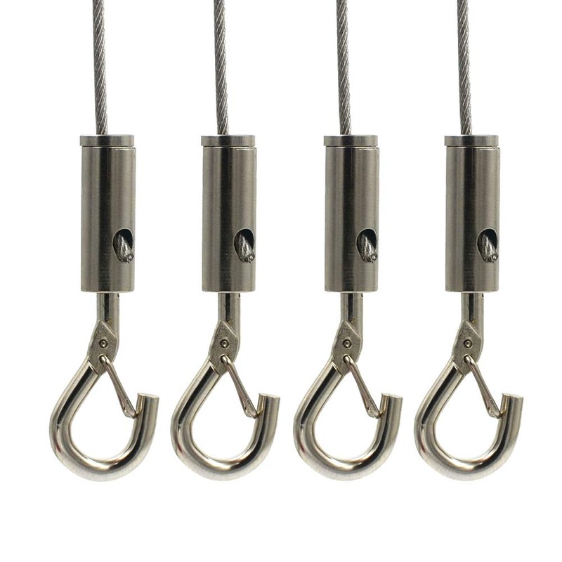 DGOL 10 pcs Steel Wire Cable Adjustable Security Lock, LED,