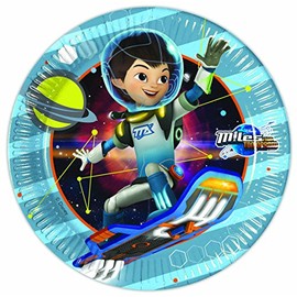 Unique Party 72266 - 23cm Miles from Tomorrowland Party Plates, Pack of 8