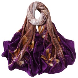 FAIRYGATE Purple Scarf Shawl Scarf Outdoor Shawl Evening Dress Winter Warm Long Scarf Suitable For Men Women 42021