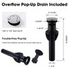 TRUSTMI Bathroom Faucet Centerset Sink Faucet with Overflow Pop Up