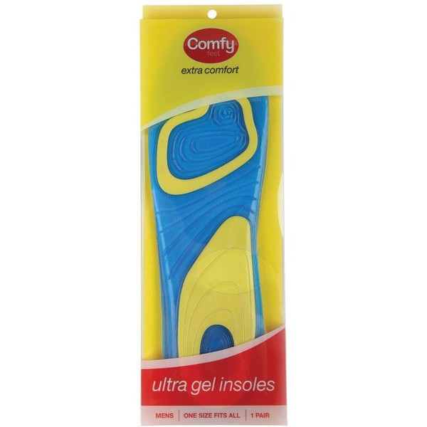Comfy Feet Ultra Gel Insoles Men Size 40-46