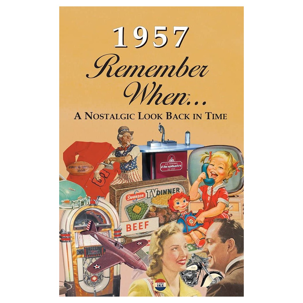1957 REMEMBER WHEN CELEBRATION KARDLET: Birthdays, Anniversaries, Reunions, Homecomings, Client & Corporate Gifts