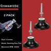 Crossarctic 2 Inch Sanding Discs Holder Roll Lock Disc Pad