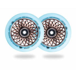 110mm x 24mm Lotus Wheel (Copper/Glow-in-Dark)