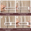 Jetec 10 Pieces Cabinet Locks for Babies, U-Shaped Proofing Drawers