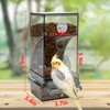 Rypet No Mess Automatic Bird Feeder for Cage,Transparent Acrylic Parrot