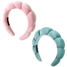 DRESHOW Spa Headband for Women Sponge Headband for Washing Face Clouds Soft Terry Cloth Makeup Skincare Headbands