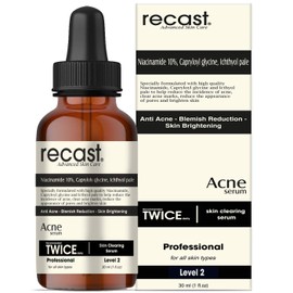 Recast Acne serum with Niacinamide 10%, Capryloyl glycine, Ichthyol pale - Acne | Blemishes |Skin brightening | Skin clearing - 30ml