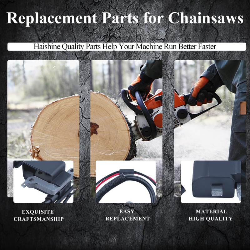 Haishine Ignition Coil Module Spark Plug Kit for Husqvarna 240