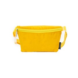 Fydelity Small Suede Fanny Packs for Women – 80s/90s Slim Bum Bag – Unisex Crossbody Waist Belt Bag for Travel, Festivals, Sports & Daily Use – Hip Belt Bag for Women | Faux Suede Mustard