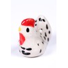redchocol8® Ceramic Tiny White Chicken Figurines Animals Miniature Outdoor Gift