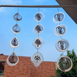 Bird Scare Discs Set，Highly Reflective Bird Deterrent，Extra Sparkly Wind Spinner Outdoor Garden Decor，Bird Scare Devices for Yard Patio.