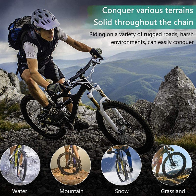 9-Speed Chain, 3 Pairs Bicycle Chain, Bicycle Chain Lock, Steel