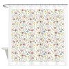 CafePress Peanuts Snoopy Spring Pattern Decorative Fabric Shower Curtain