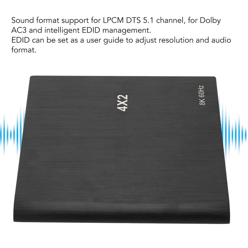 4x2 HD Multimedia Interface Switch Professional 8K 60Hz Plug and