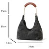 Denim Tote Bag Large Capacity Jean Purses for Women Handbags