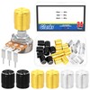 Glarks 24pcs 5.7mm Black/Gold/Silver Aluminum Potentiometer Control Knobs Kit, Potentiometer