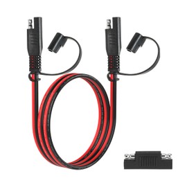 3FT 16AWG SAE Extension Cable, 16 AWG SAE to SAE Quick Disconnect Wire Harness 16 Gauge with SAE Polarity Reverse Adapter for Solar Panel RV Battery Automotive and Marine Applications (16AWG 3FT)