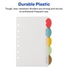 Avery Insertable Style Edge Plastic Mini Dividers for 3 Ring