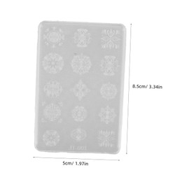 minkissy Nail Mold Sequin Things Rhinestones Stickers Flakes Blooming Inc Rhinestone Display Clear Gems Gel Solid Tip Decals Hand Nails Charms Plates Pink Art Charm False White Silica Gel