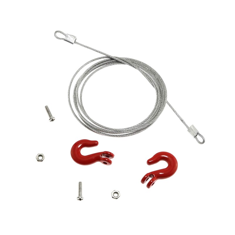 Maxmoral 1-Pack Trailer Chain Rope with Tow Hook for RC