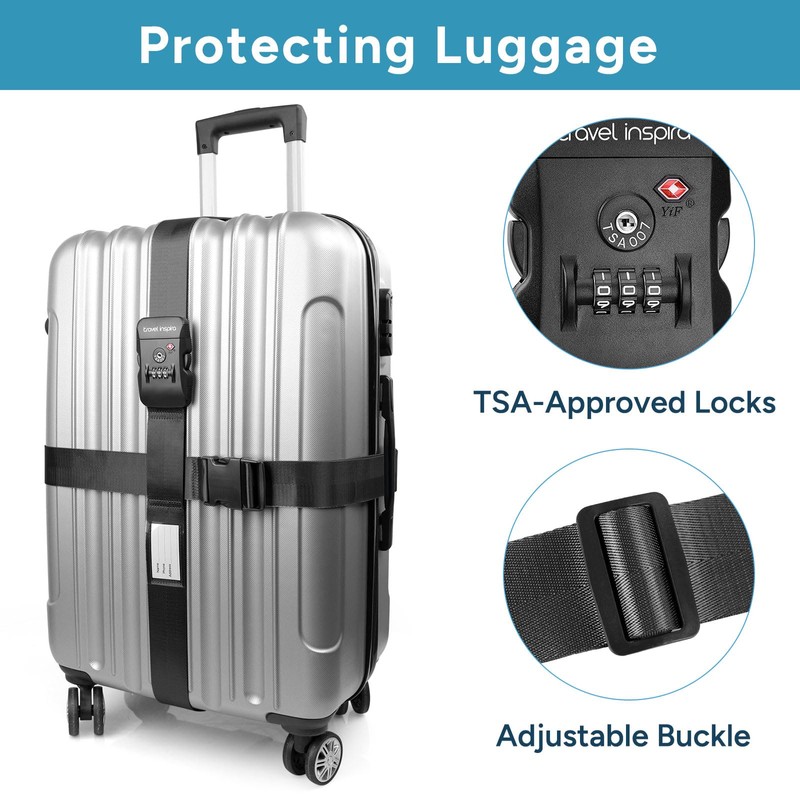 Travel Inspira Suitcase Belt, Travel, Convenient Goods, Load Tightening Belt,