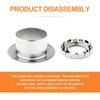 GASHER 4Pcs Recessed Fire Sprinkler Escutcheon 1/2 in. IPS, Depth