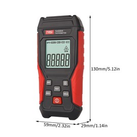 TASI Digital Tachometer Non-Contact Mini RPM Tester Meter LCD Display Handheld Digital Tachometer for Motor Wheels Lathe Car Making