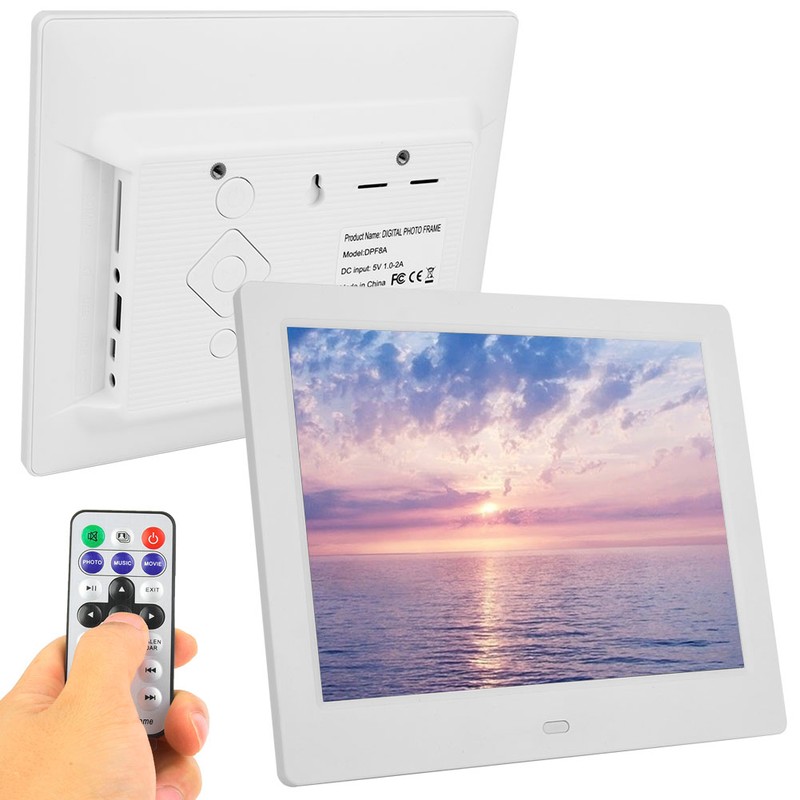 8 Inch 16:9 800*600 HD Digital Photo Album Frame Video