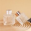 2PCS 50ml/1.7oz Empty Clear Square Glass Diffuser Bottle Diffuser Jars