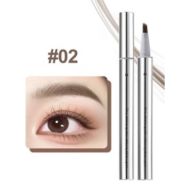 Erinde Lápiz de Cejas Líquido Resistente al Agua, Lápiz de Cejas Natural y Duradero Con Efecto Microblading, Cosmético Para Cejas Resistente a Las Manchas, Con Función de Relleno y Coloración, 02#