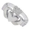 Sterling Silver Mens Heavy Claddagh Ring Size P - Z3