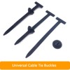 Alamic Universal Cable Tie Buckle, Heavy Duty Self-Locking Zip Ties,