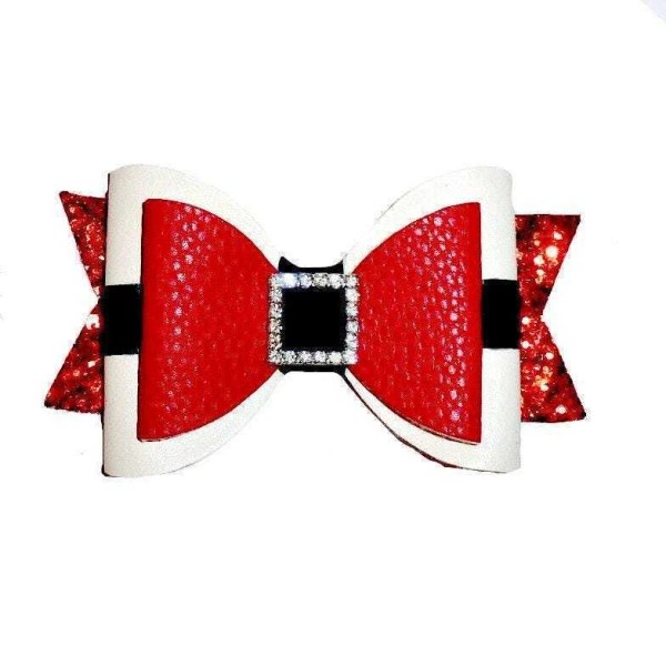 Puppy bows santa claus belt dog bow christmas bow tie