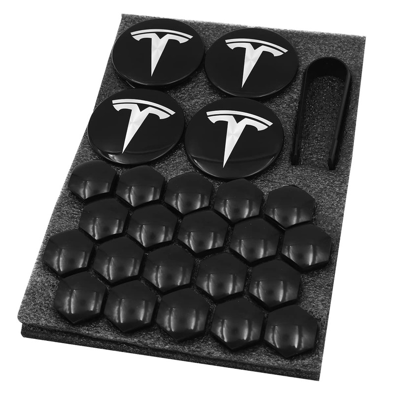 WANGCL 25PCS Wheel Cap Kit with 4 Center Hub Cap