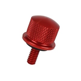 Motoforti 1/4 Inch-20 Thread Motorcycle Red Aluminum Alloy Rear Seat Bolt Mount Screw for Harley Davidson Sportster 1996-2017 Long-lasting