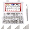 Rrina 360Pcs 304 Stainless Steel Dowel Pin Shelf Support Peg