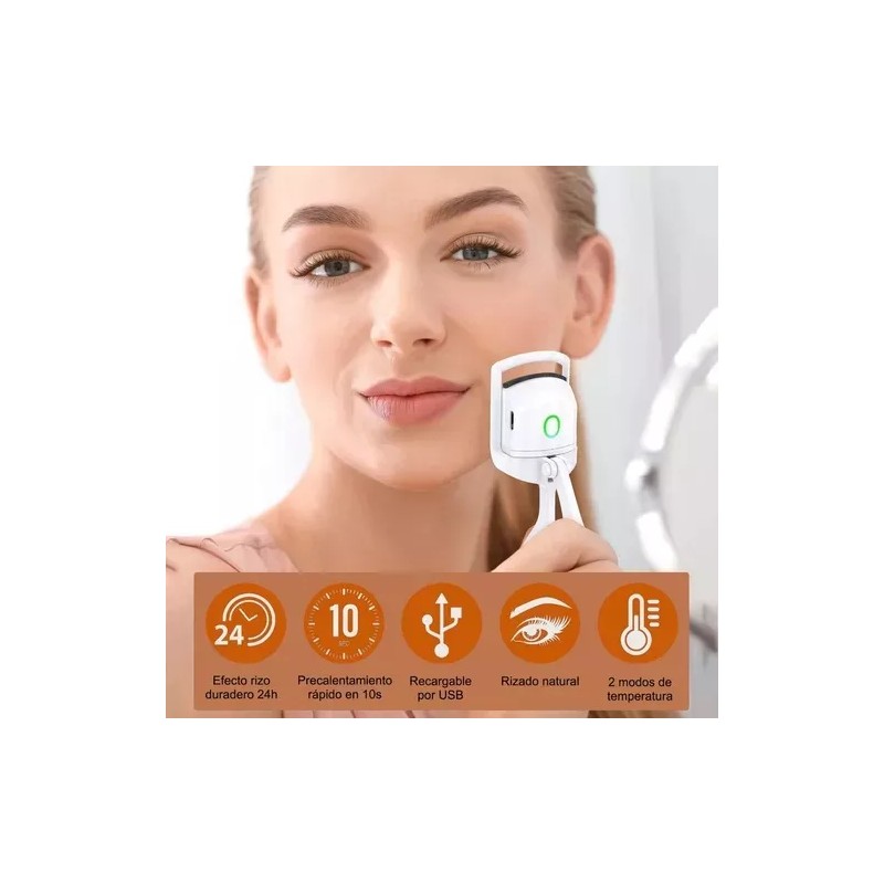 ML Rizador De Pestañas Electrico Enchinador Rizador Recargable