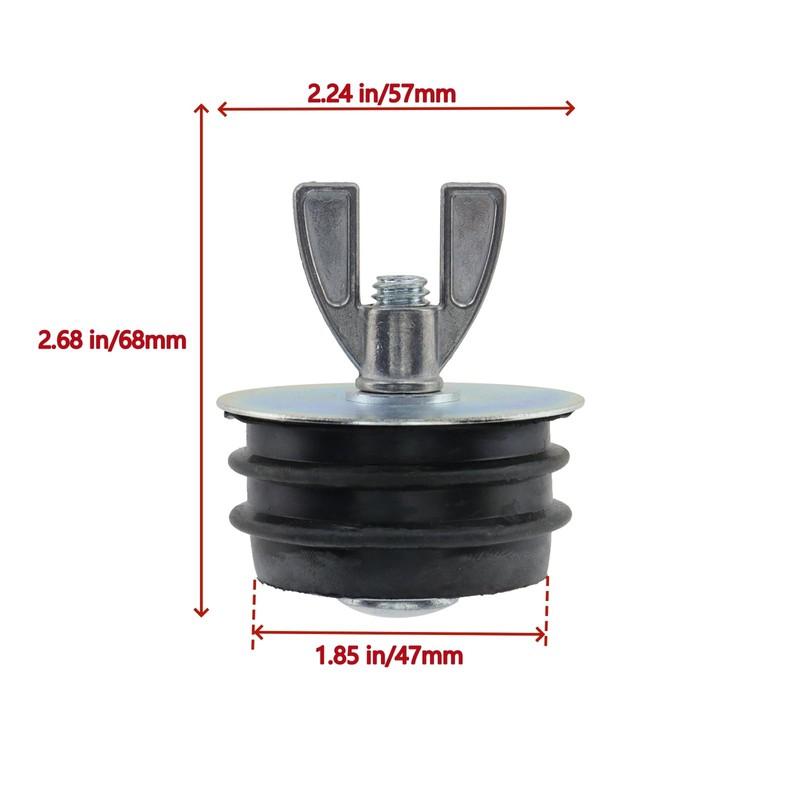 KUMGROT 2 in Sewer Cleaning Cap for Pipe Plug