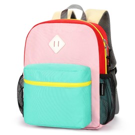 STEAMEDBUN Toddler Backpack for Girls 2-4,Kindergarten Backpack for Girls,Preschool Backpack,Mini, Pink&light Green