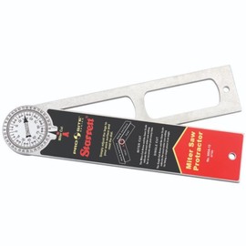 Starrett ProSite Miter Protractor Angle Finder with Two Laser Engraved Scales - Ideal for Carpenters, Plumbers, and DIY Home Improvement - 12" Aluminum - 505A-12