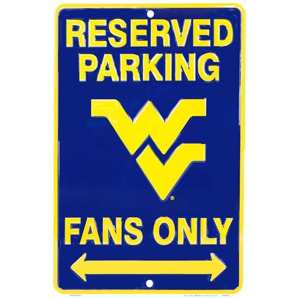 Signs 4 Fun SPSCWV WV Univ. Mountaineer Fans Small Parking
