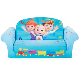 MARSHMALLOW Furniture, Children's 2-in-1 Flip Open Foam Compressed Sofa, Cocomelon