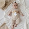 ZAXARRA Newborn Baby Boys Jumpsuits Letter Embroidery Long Sleeve Sweatshirts