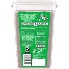 Unbranded Classic Seafood Medley Flavor Crunchy and Soft Dry Cat Treats, 30 oz Tub
