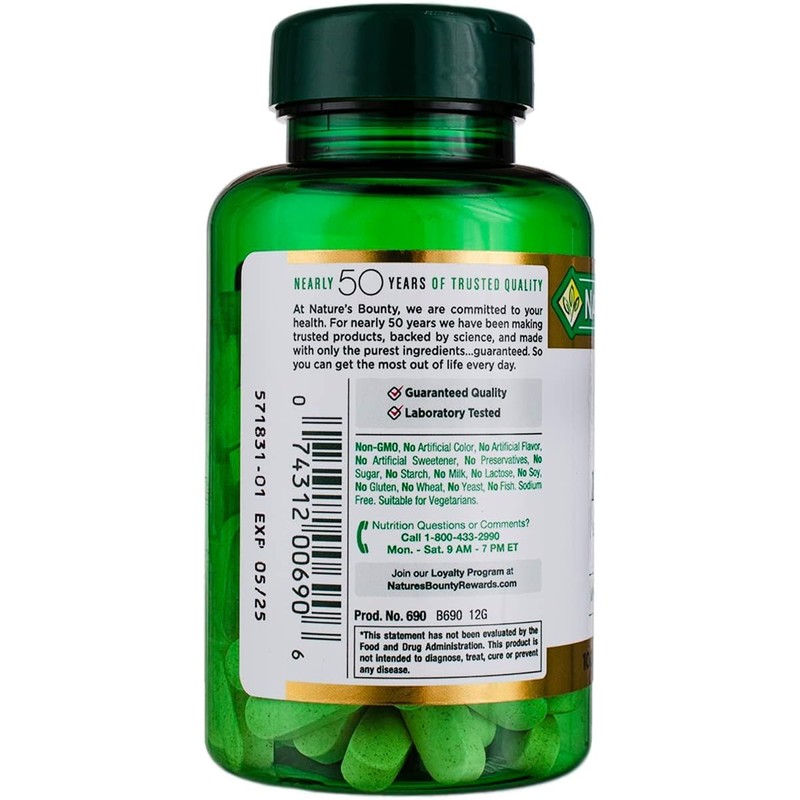Nature's Bounty Vitamin C + Rose Hips, Immune Support, 1000mg,