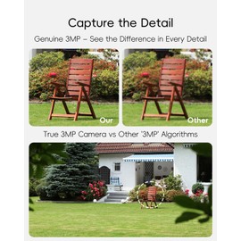 ZUMIMALL 2.4G/5G Outdoor Security Camera Wired Black, Cloud & SD Card Storage, 24/7 Recording, 355° Rotation, Full Color Night Vision, AI Detection, 2-Way Audio, Auto Tracking, Support Alexa Google