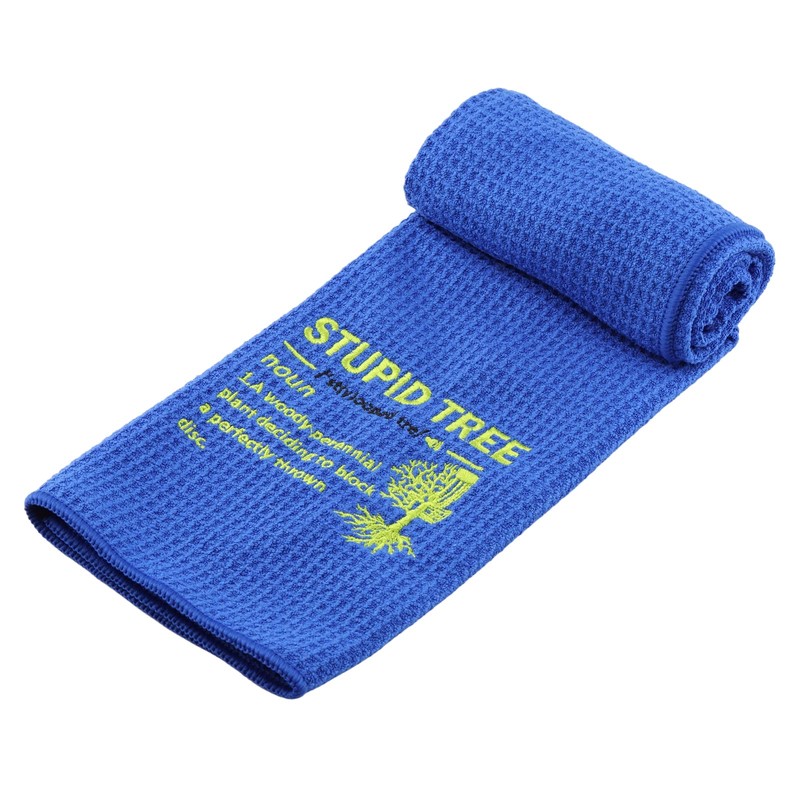 ZJXHPO Microfiber Disc Golf Towel Stupid Tree Definition Embroidered Towel